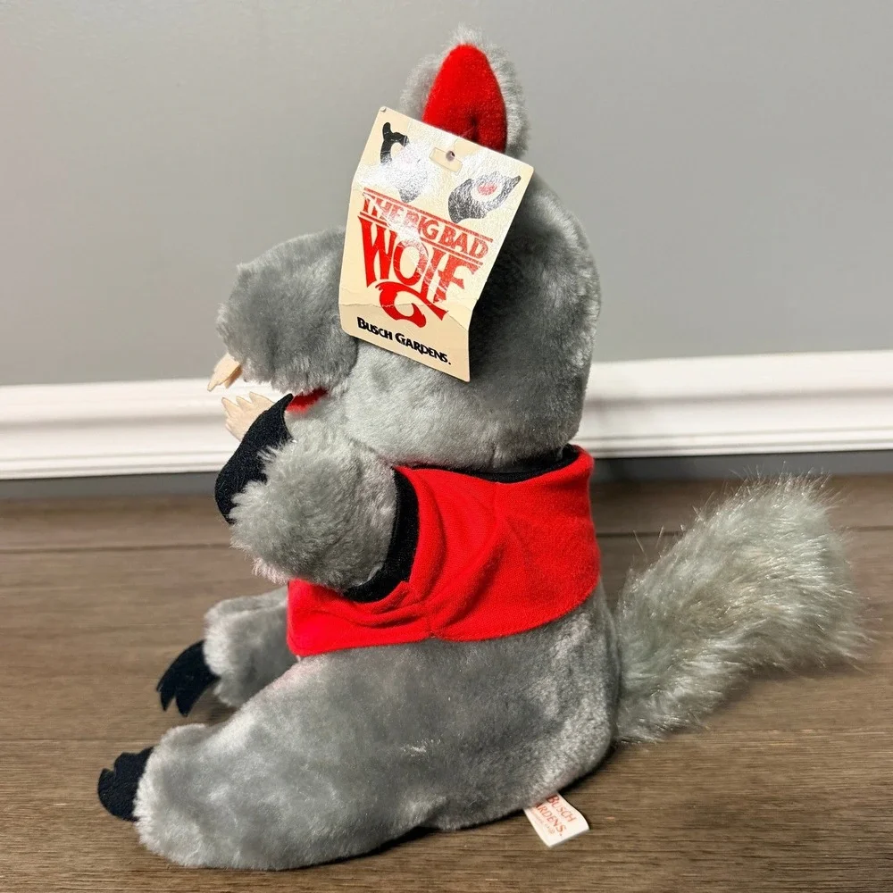 Busch Gardens‎ Williamsburg Big Bad Wolf Roller Coaster Plush Souvenir 11